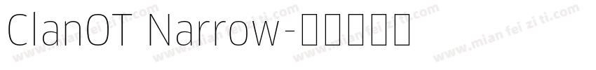 ClanOT Narrow字体转换